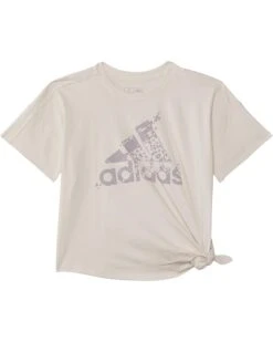 adidas Kids Loose Tie Front Tee S24(Big Kid) | Shirts & Tops