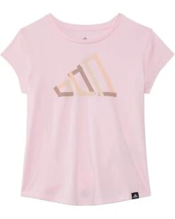 adidas Kids Cap Sleeve Poly Tee (Big Kid) | Shirts & Tops