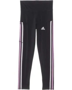 adidas Kids 3 Stripe Cotton Cell Pocket Legging (Big Kid) | Pants