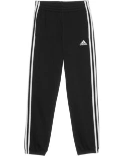 adidas Kids 3-Stripes Cotton Fleece Joggers (Big Kid) | Pants