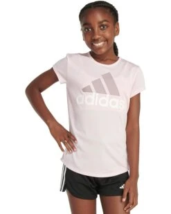 adidas Kids Essential Poly Melange Tee S24(Big Kid) | Shirts & Tops