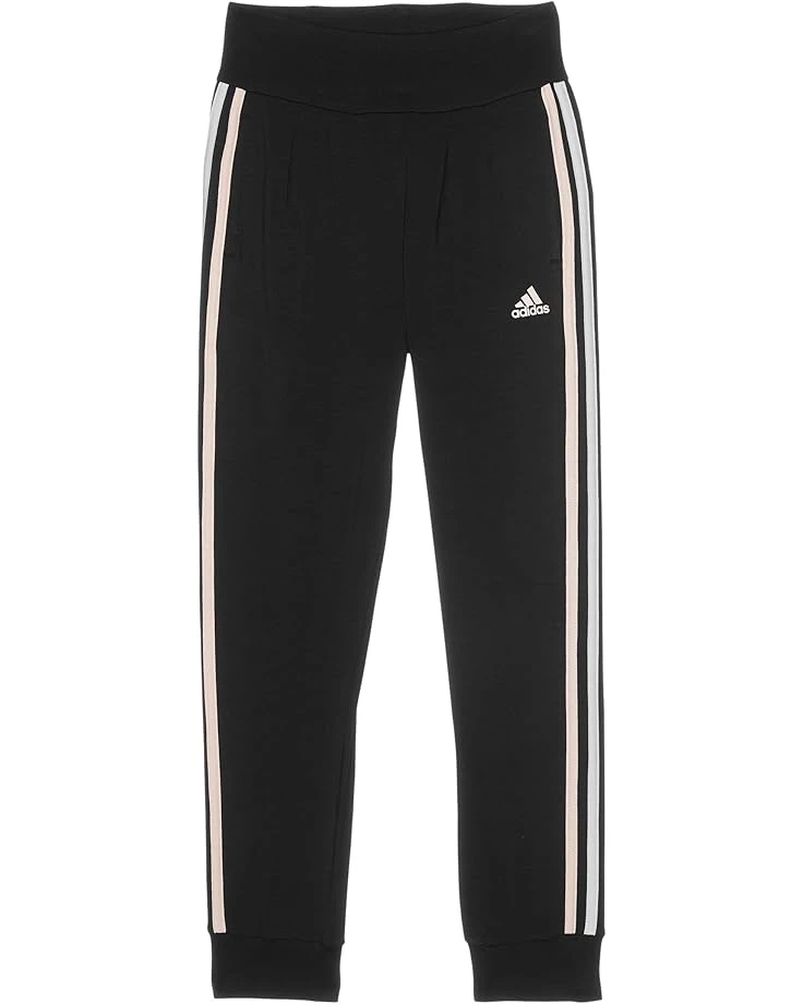 adidas Kids 3-Stripes Cuffed Jersey Joggers (Big Kid) | Pants 3 adidas Kids 3-Stripes Cuffed Jersey Joggers (Big Kid) | Pants