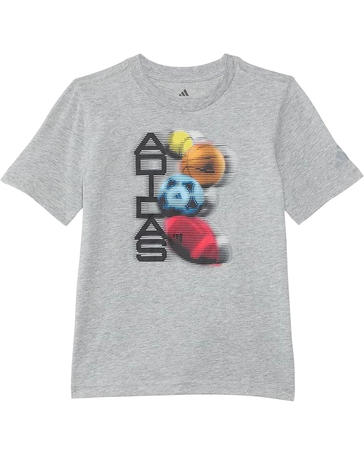 adidas Kids Distortion Multi Sport Heather Tee (Toddler/Little Kids) | Shirts & Tops 3 adidas Kids Distortion Multi Sport Heather Tee (Toddler/Little Kids) | Shirts & Tops