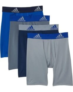 adidas Kids Performance Long Boxer Briefs Underwear 4-Pack (Big Kids)