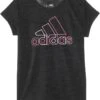 adidas Kids AEROREADY® Short Sleeve Essential Polyester Mélange Tee(Big Kid) | Shirts & Tops