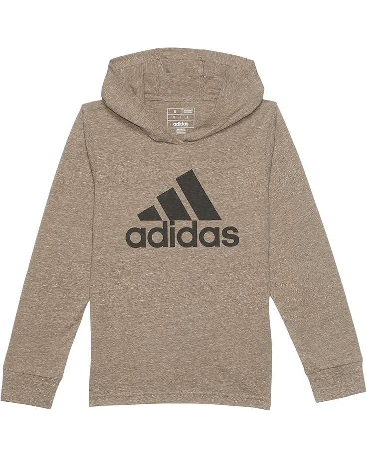 adidas Kids Hooded Snow Heather Ls Tee (Big Kids) | Hoodies & Sweatshirts 3 adidas Kids Hooded Snow Heather Ls Tee (Big Kids) | Hoodies & Sweatshirts