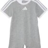 adidas Kids 3S Logo Heather Romper (Infant) | Jumpsuits & Rompers -Adidas Kids Shop 71qfsVthlJL. AC SR736920