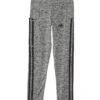 adidas Kids 3 Stripe Melange Cellphone Pocket Leggings (Big Kid) | Pants