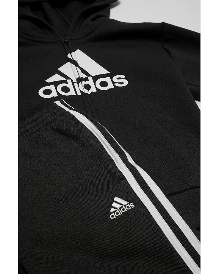 adidas Kids Hooded Fleece Jacket Set (Toddler/Little Kid) | Kids' Sets 4 adidas Kids Hooded Fleece Jacket Set (Toddler/Little Kid) | Kids' Sets - Image 2